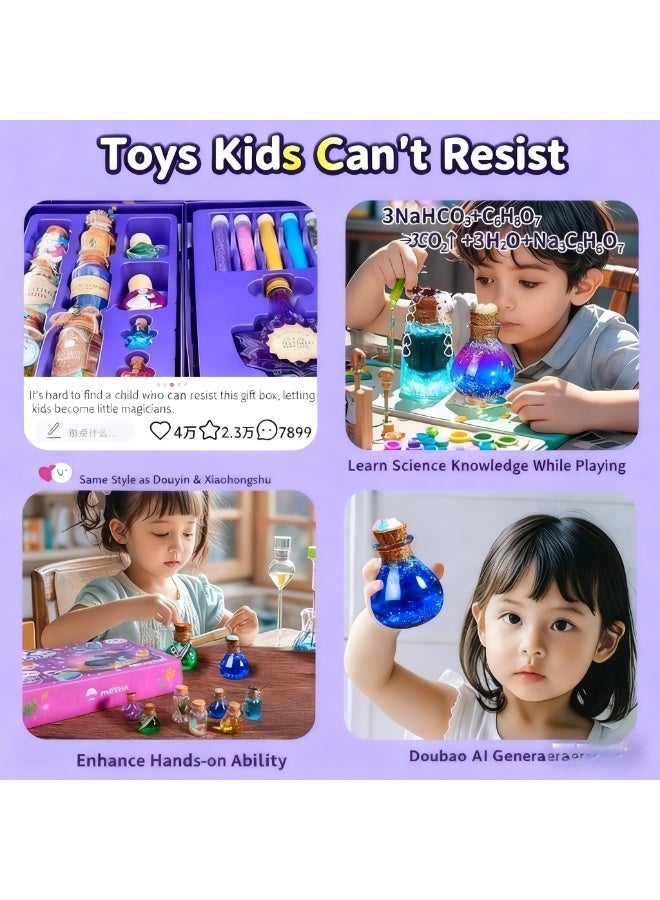 JAYATO Tiny Magic Wizard Potion Children DIY Toy Making Material Pack Creative Handmade Children's  Witch Magic Potions DIY Toy Gifts for Birthday Party, Teens, Boys' and Girls' - Image 4